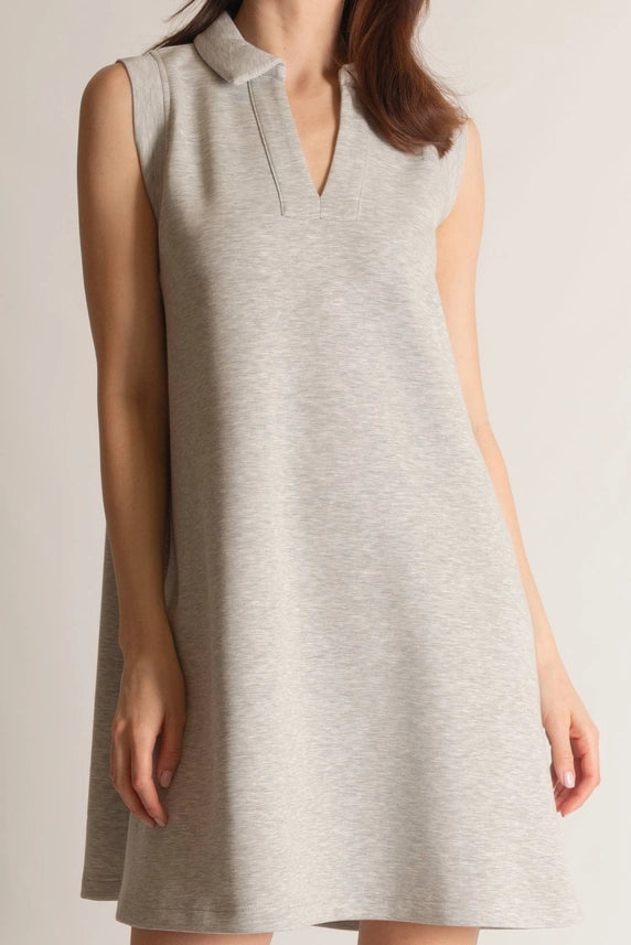 P. CILL Butter Modal Sleeveless Tennis Dress Cornflower Ivory-Dress-P. CILL-XS-Ivory-Urbanheer