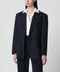 P.A.R.O.S.H. Blue linen-blend single-breasted jacket