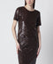 P.A.R.O.S.H. Brown sequin knit top