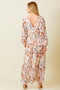 Paisley Print Pleated Ruffle Maxi Dress-Dress-Baevely by Wellmade USA-S-CREAM MULTI-Urbanheer