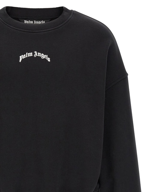 Palm Angels Back Curved Logo Sweatshirt