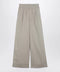 Palm Angels Beige cotton wide trousers