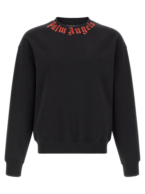 Palm Angels Neck Logo Sweatshirt