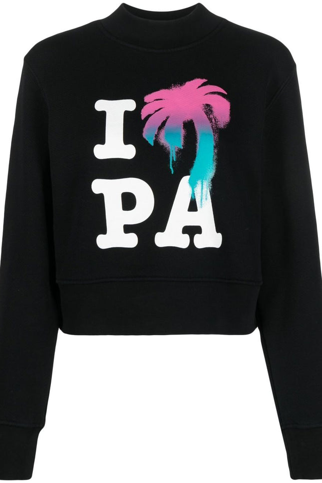 Palm Angels Sweaters Black-women > clothing > topwear-Palm Angels-Urbanheer