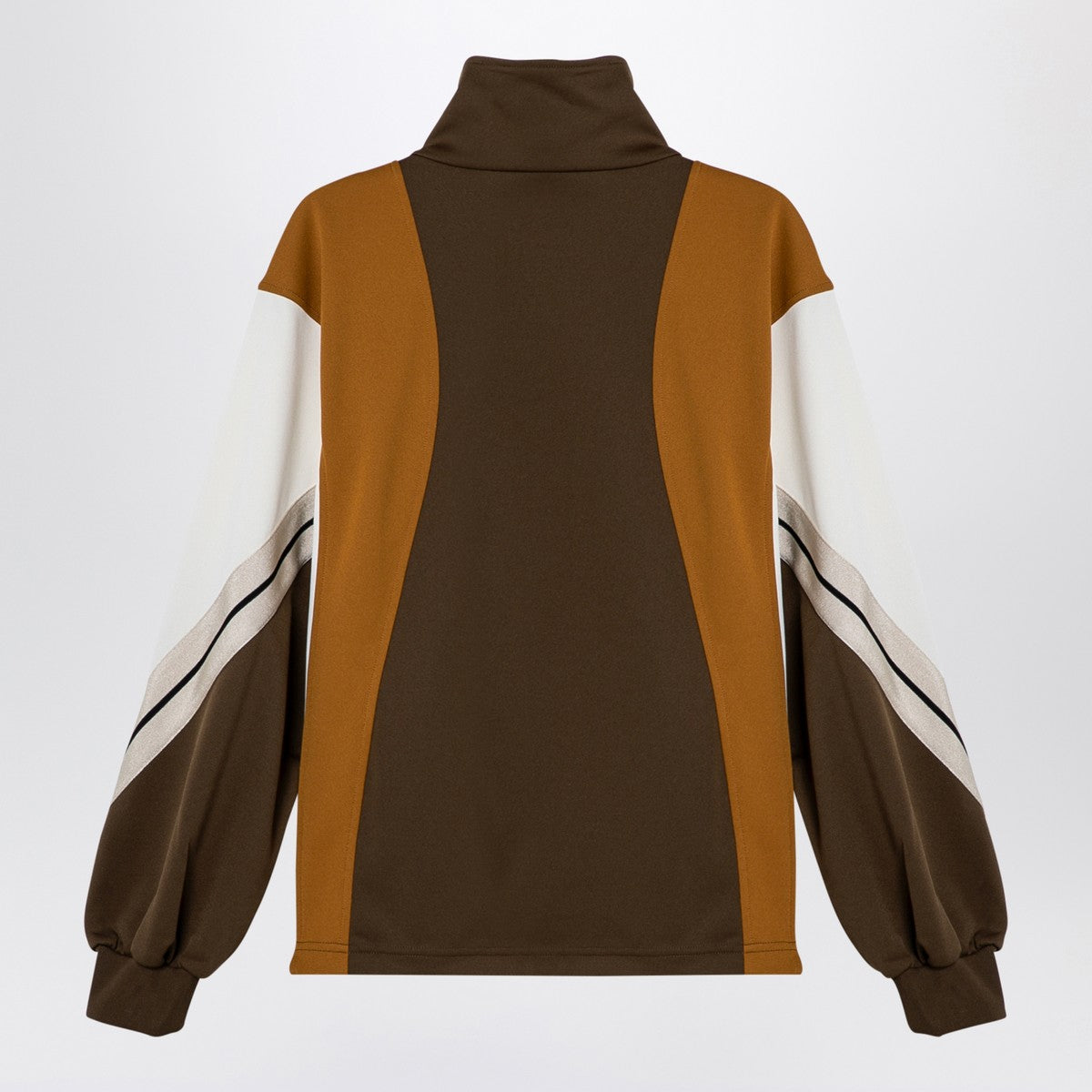 Palm Angels Sweatshirt over colour-block brown/ochre