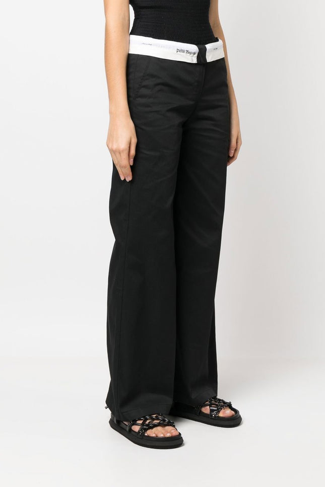 Palm Angels Trousers Black-women > clothing > trousers-Palm Angels-S-Black-Urbanheer