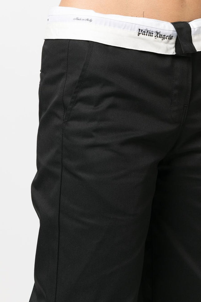 Palm Angels Trousers Black-women > clothing > trousers-Palm Angels-S-Black-Urbanheer