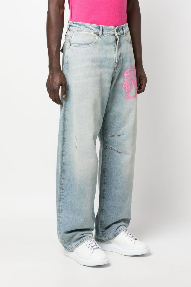 Palm Angels Trousers Blue