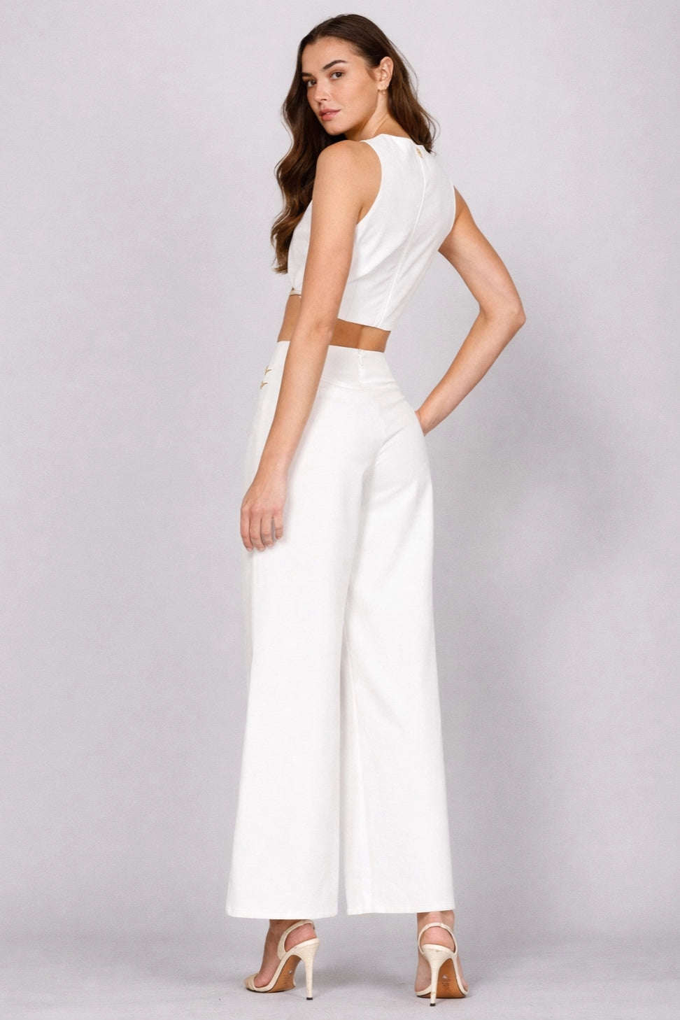Pants with Dainty Double Side Strap Detail