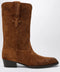 Paris Texas Hilda boots in Cognac suede