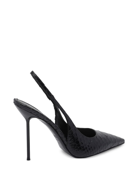 Paris Texas Lidia leather slingback pumps