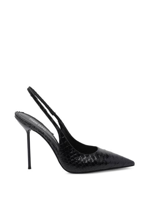 Paris Texas Lidia leather slingback pumps