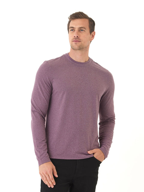 Parker Luxe Jersey Double Rib Long Sleeve Crew