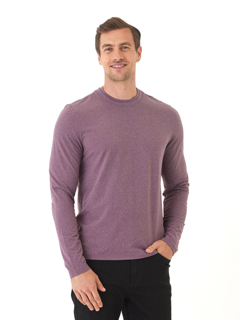Parker Luxe Jersey Double Rib Long Sleeve Crew
