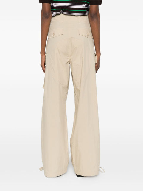 Parosh P.A.R.O.S.H. Nylon and cotton trousers
