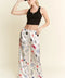 Party Collage Satin Pants Cream-Pants-JADE BY JANE-S-Cream-Urbanheer