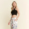 Party Collage Satin Pants Cream-Pants-JADE BY JANE-S-Cream-Urbanheer
