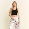 Party Collage Satin Pants Cream-Pants-JADE BY JANE-S-Cream-Urbanheer