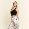 Party Collage Satin Pants Cream-Pants-JADE BY JANE-S-Cream-Urbanheer