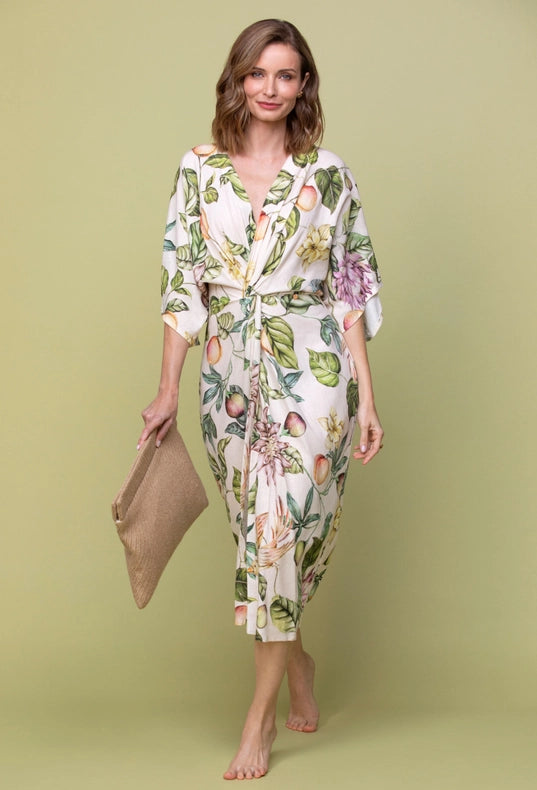 Passion Linen Twist Dress-Dress-Greenkiss-S-Urbanheer