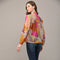 Patchwork Print Piping Detail Blouse-Blouse-FATE-S-FUCHSIA/ORANGE/PURPLE-Urbanheer