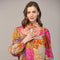 Patchwork Print Piping Detail Blouse-Blouse-FATE-S-FUCHSIA/ORANGE/PURPLE-Urbanheer
