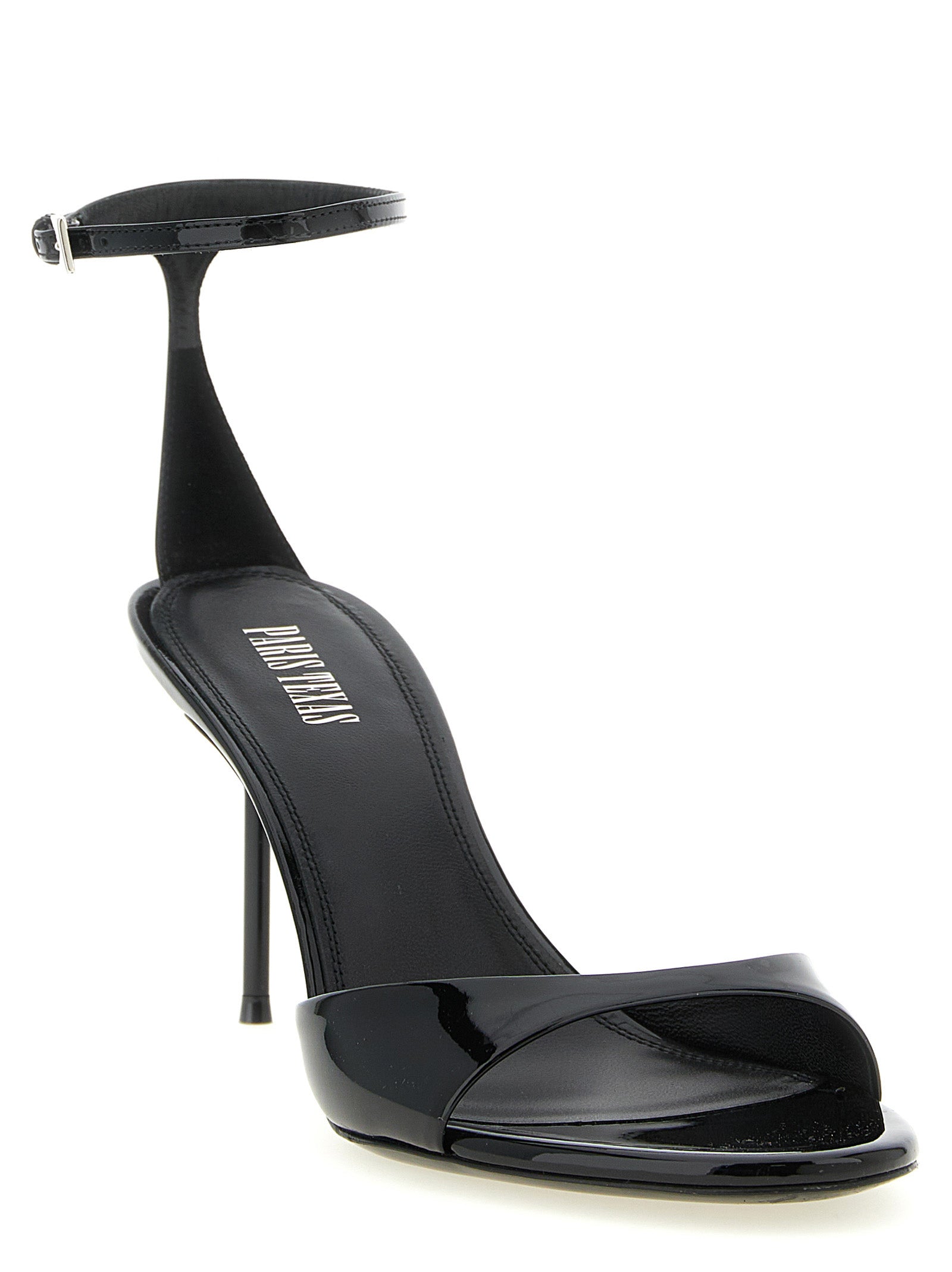 Patent Leather Adjustable Ankle Sandals for Summer Comfort