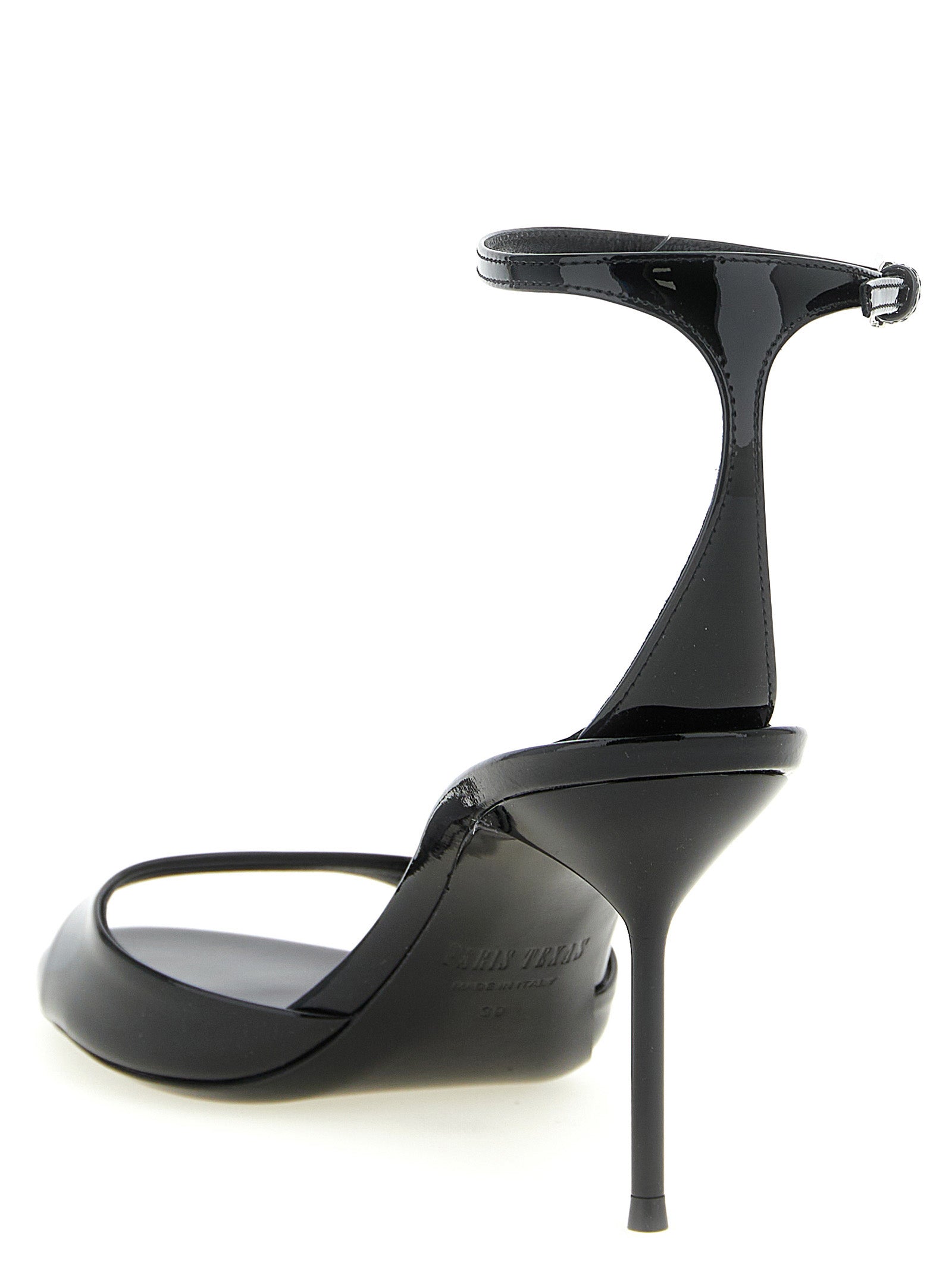 Patent Leather Adjustable Ankle Sandals for Summer Comfort