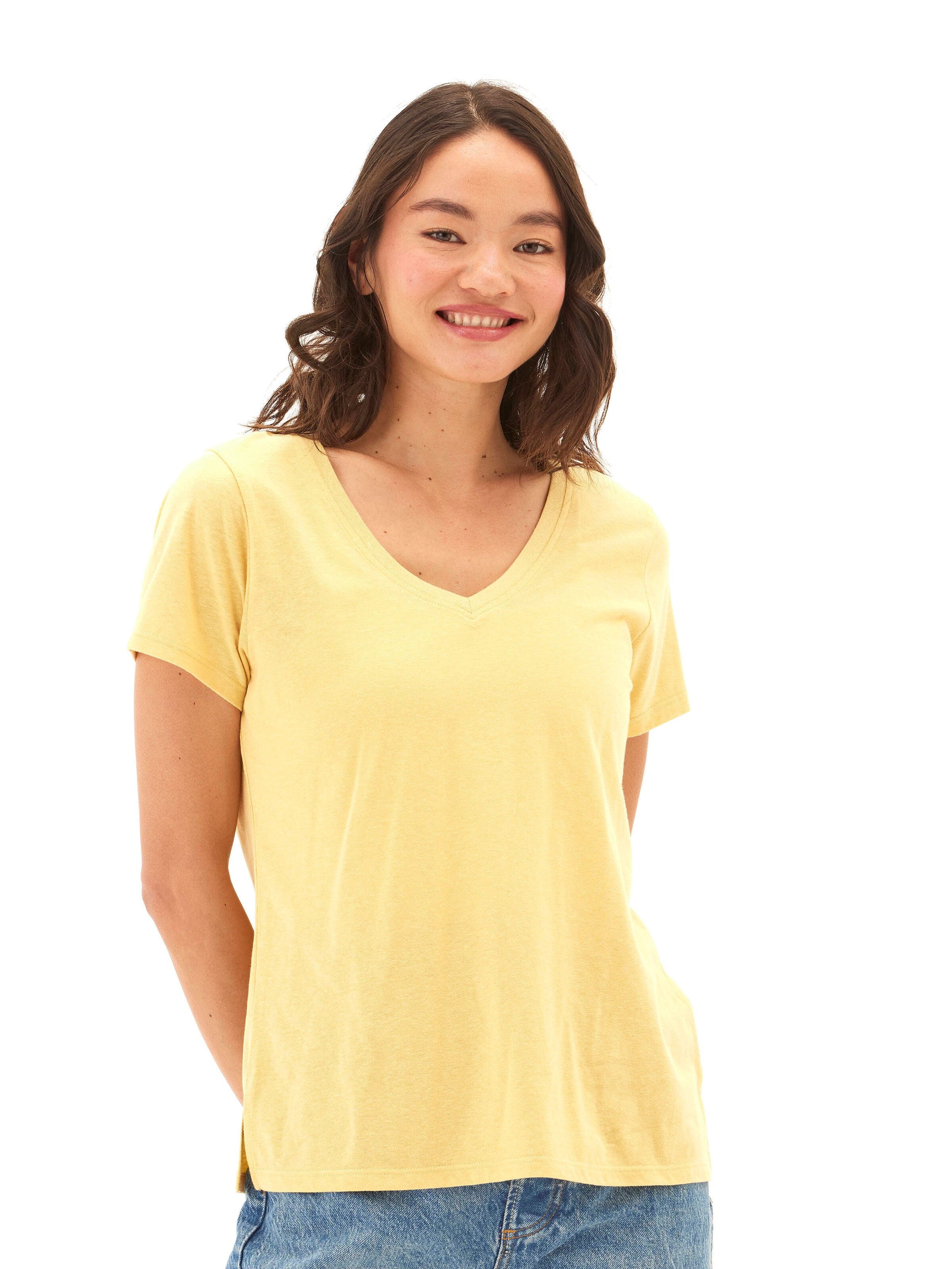 Pattie Triblend V-Neck Tee