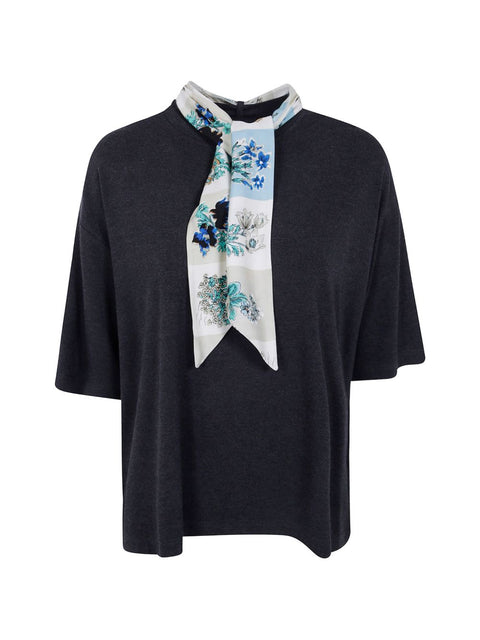 Paul Smith Scarfed cotton t-shirt