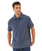 Paxton Black Fleck Triblend Button-Down Pocket Shirt