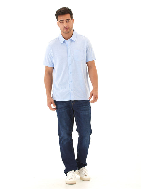 Paxton Triblend Button-Down Pocket Shirt