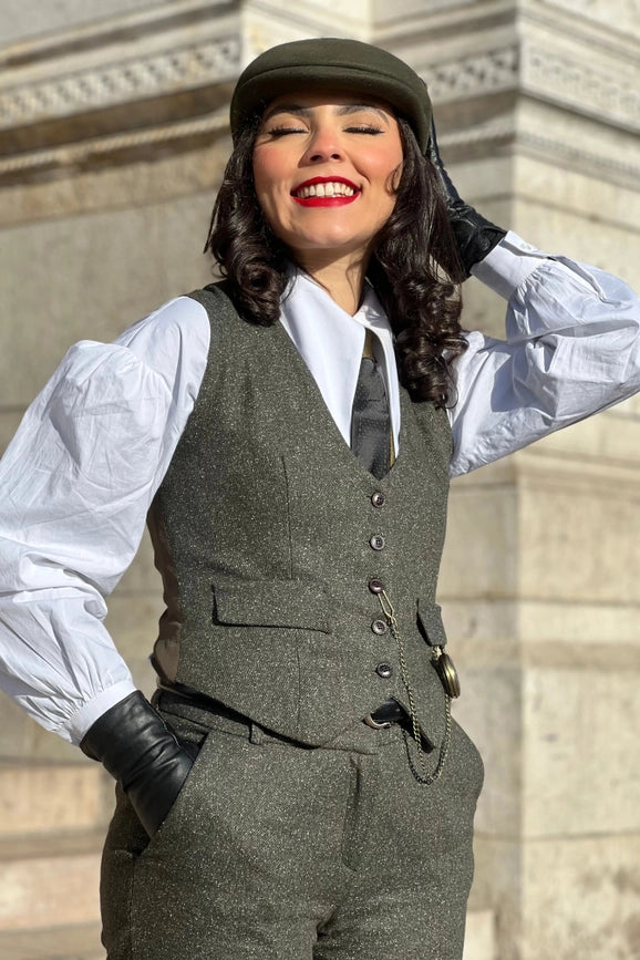 Peaky Khaki Heather Jacket-Jacket-Pivoine Signature-L-Urbanheer