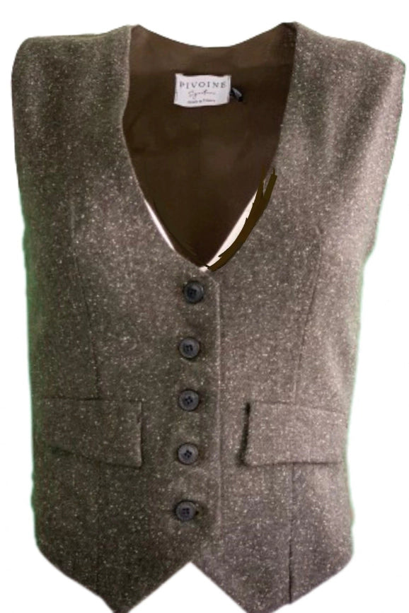 Peaky Khaki Heather Jacket-Jacket-Pivoine Signature-L-Urbanheer