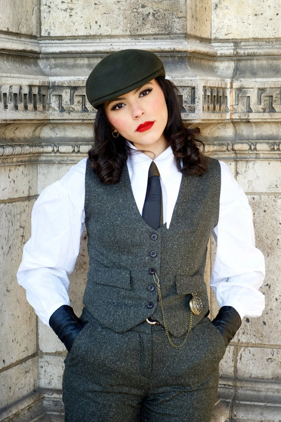 Peaky Khaki Heather Jacket-Jacket-Pivoine Signature-L-Urbanheer