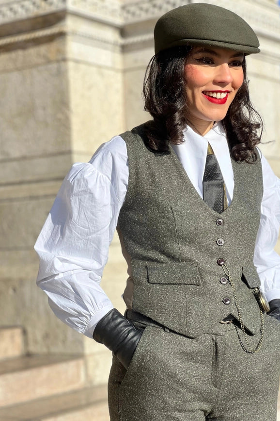 Peaky Khaki Heather Jacket-Jacket-Pivoine Signature-L-Urbanheer