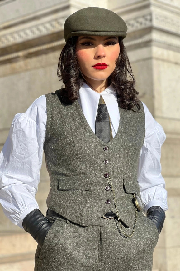 Peaky Khaki Heather Jacket-Jacket-Pivoine Signature-L-Urbanheer