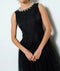 Pearl Embellished Sheer Tulle Midi Dress BLACK-Dress-INA-S-BLACK-Urbanheer