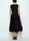Pearl Embellished Sheer Tulle Midi Dress BLACK-Dress-INA-S-BLACK-Urbanheer