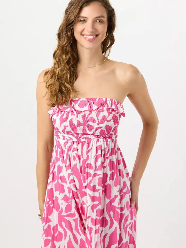 Pearl Maxi Dress Bora Bora Guava-Dress-Tiare Hawaii-One Size-Bora Bora Guava-Urbanheer