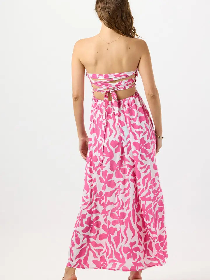 Pearl Maxi Dress Bora Bora Guava-Dress-Tiare Hawaii-One Size-Bora Bora Guava-Urbanheer