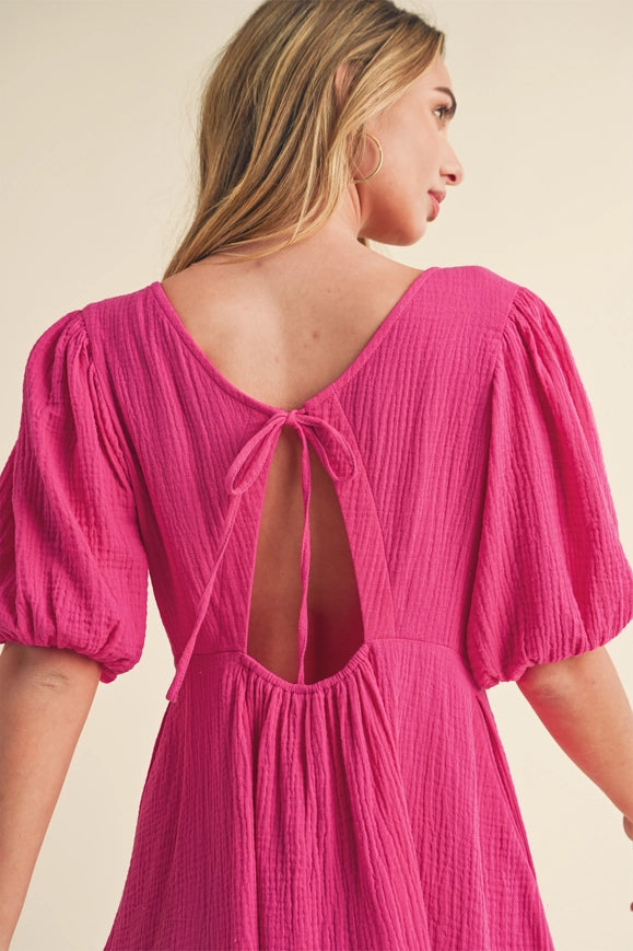 Penny Dress Magenta-Dress-AEMI + CO-S-Urbanheer