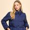 Peplum Bubbled Hem Puffer Jacket-Puffer Jacket-TCEC-S-Black-Urbanheer