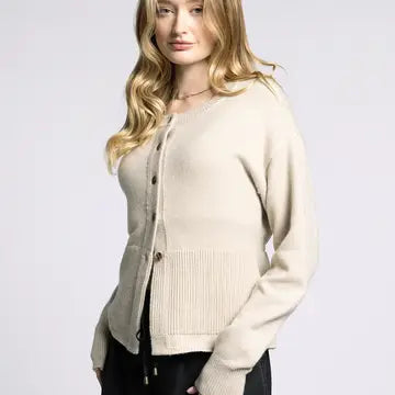 Peplum Knit Cardigan - Michelle Cardigan