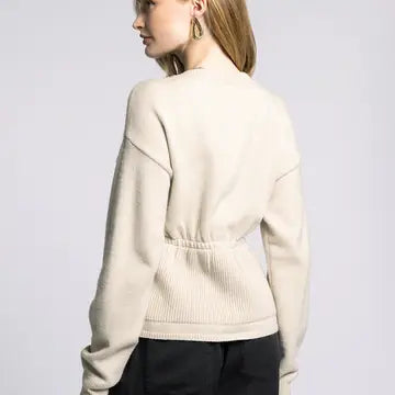 Peplum Knit Cardigan - Michelle Cardigan
