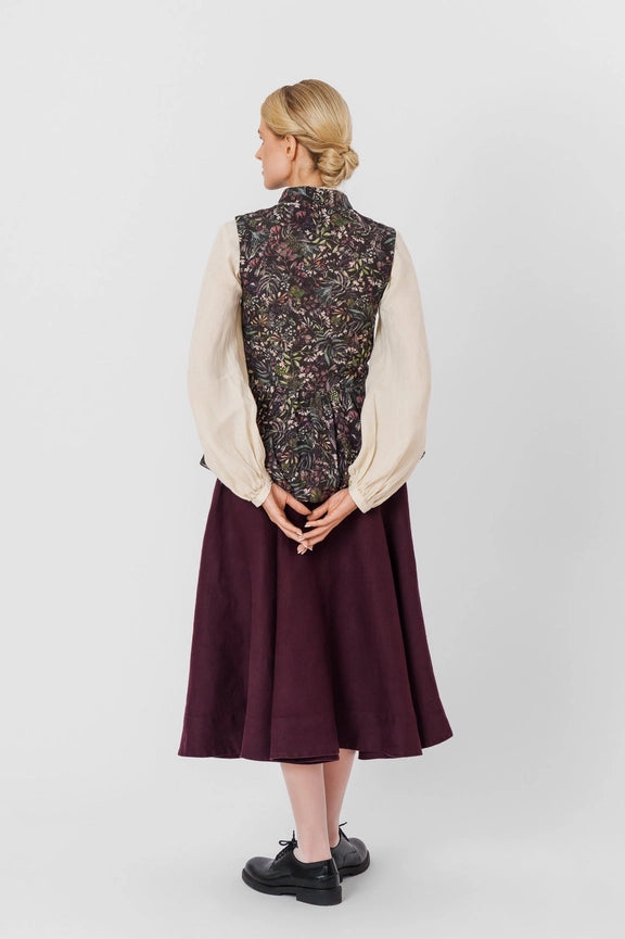 Peplum Vest, Sleeveless Venice Floral-Vest-Son de Flor-XS-Venice Floral-Urbanheer