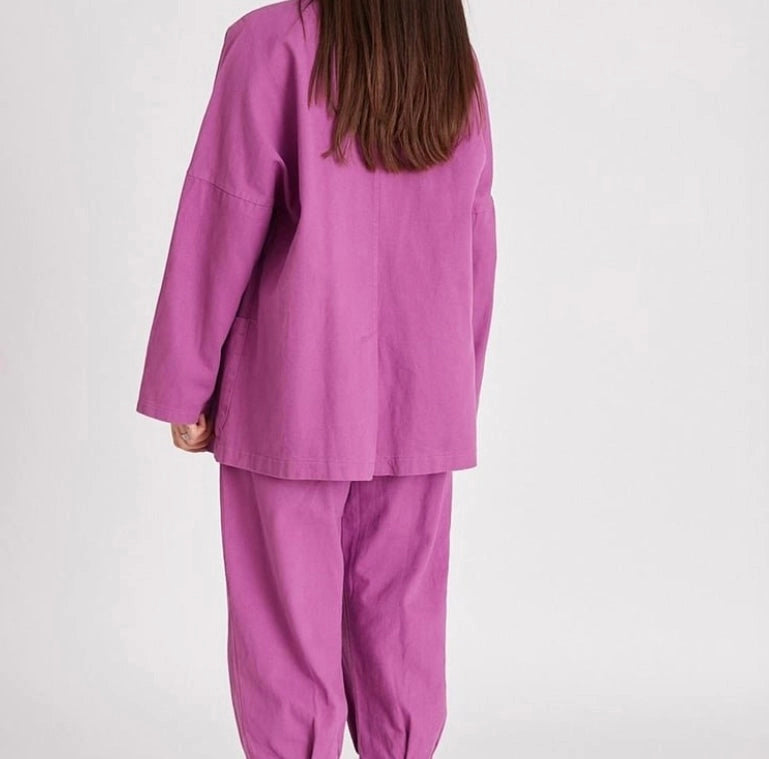 Perfect Pant and Jacket Set Pink-Pant and Jacket Set-REVER-S-Urbanheer