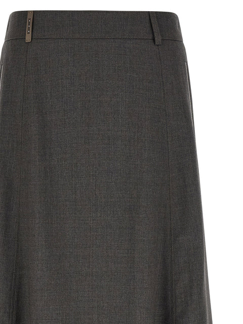 Peserico Flared Skirt With Loops