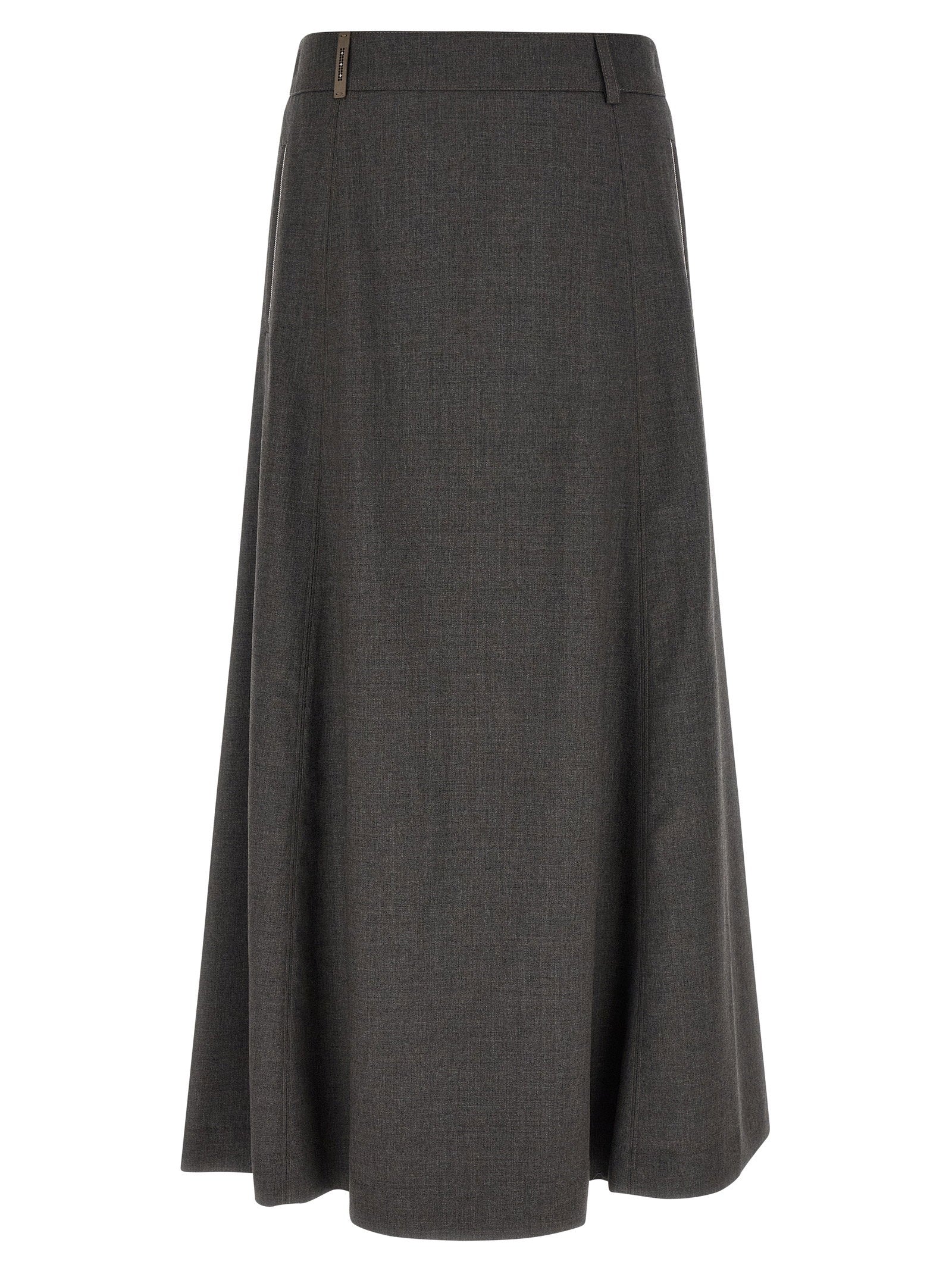 Peserico Flared Skirt With Loops