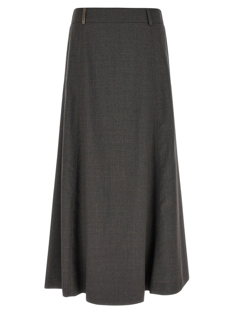 Peserico Flared Skirt With Loops